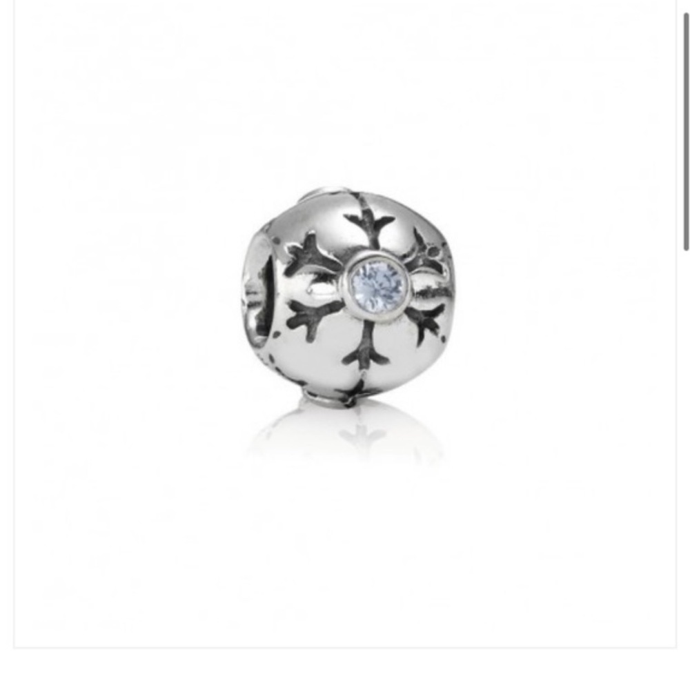Retired Pandora Charm - Snowflake - image 1